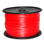 Plastic PLA 3mm color red, spool 1kg
