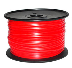 Plastic PLA 3mm color red, spool 1kg