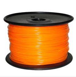 Пластик PLA 3мм цвет Orange, катушка 1кГ