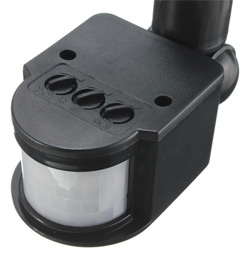 Motion sensor for spotlight black