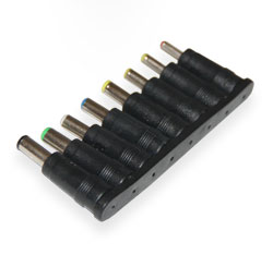  Set of adapters from 5.5/2.1 to 8 connectors