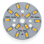 Mounting plate assembly  LED lamp 7W, 14pcs 5730, warm light