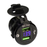 USB charging with voltmeter DS9602 QC3.0 Dual USB