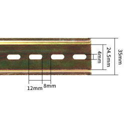 Steel DIN rail C45 35*7.5mm S=0.9mm 50cm