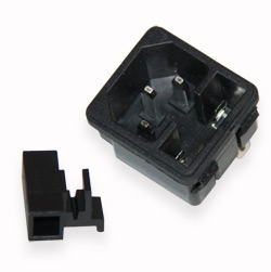 Network connector  AS-06 (C14) with fuse holder