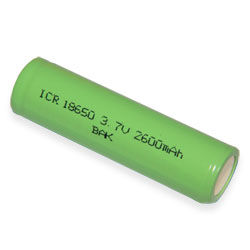 Аккумулятор BORUIT-2600 18650 Li-ion, 2600mAh, 3.7V c платой защиты