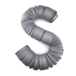PVC-aluminized flexible air duct d = 100 mm, length 9 m, non-insulated