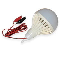 Лампа-переноска автомобильная LED 12Вт, 12/24В, длина  2м, крокодилы
