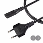 Power cable 1.2 m "8" 1.5A flat plug