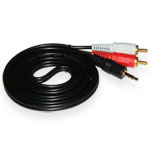 Cable Audio 3m, 3.5mm (jack)/2xRCA (tulip)