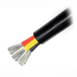 Signal cable 3 x 0.5 mm2 silicone flexible