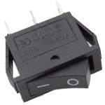 Key switch<gtran/>  KCD3-102 ON-ON 3pin black<gtran/>