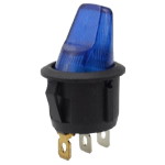 Key switch KCD1-101N-10 Illuminated ON-OFF 3pin Blue
