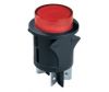 Button PS18-16 latching, red OFF-ON illumination 12V