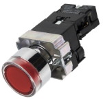 Кнопка щитовая XB2-BW3462 1NC 10A ON-(OFF) 220V LED Красная