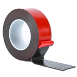 Double-sided adhesive tape foamed 30mm*10m*1mm, black
