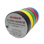 PVC tape RENDER 0,1mm*18mm*20m, yellow