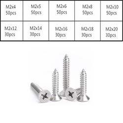 Set of stainless steel screws KA2 400pcs. stainless steel 304