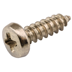 Nickel plated screw PA 1.7x8mm with rounded head PH