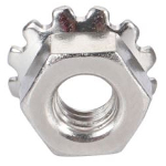 Stainless nut M8 hex with grove st.st. 304