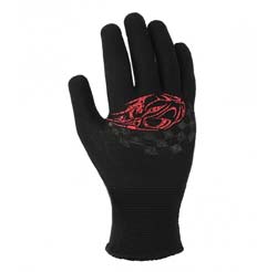 Motorist gloves with PVC pattern, black