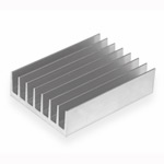 Aluminum radiator  W72 X 26 8.6 cm ±3 mm