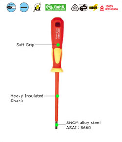  Dielectric screwdriver SD-800-S3.0 [-] [3.0]