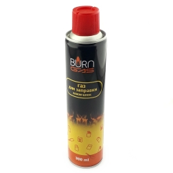 Lighter gas BURN GAS 300 ml (with adapters)