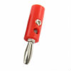 Banana fork 4mm BC-002/R [wrapped, red]