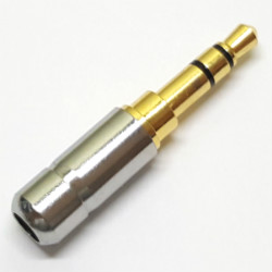 Штекер на кабель HM-507 3-pin 3.5mm Сріблястий, тип Би