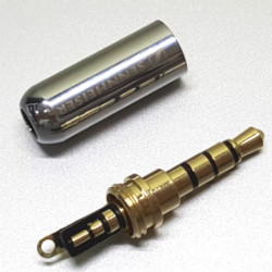 Штекер на кабель Sennheiser 4-pin 3.5mm емаль Сріблястий, тип А