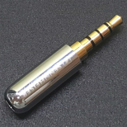 Plug to cable Sennheiser 4-pin 3.5mm enamel Silver, type A