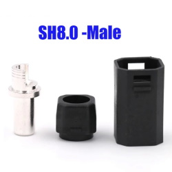 Разъем аккумуляторный SH8.0U-M.S.B AS250 Male Black