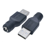 Перехідник гніздо 5.5/2.1/USB AM