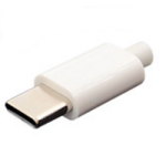 Вилка USB Type-C 4pin в корпусе на кабель белая CN-7-07</ntran>