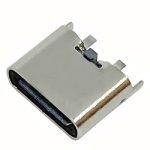 Гніздо USB Type-C 2pin H=6.5mm пряме CN-48-06