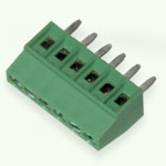 Screw terminal block KLS2-308V-2.54-06P-4S Green