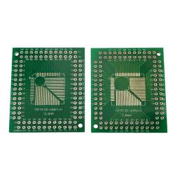 Printed circuit board  adapter TQFP32-64-100 pitch 0.8/0.5 to DIP
