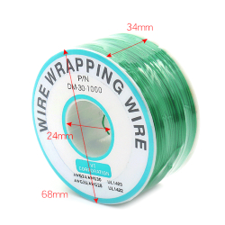 Installation wire 30 AWG solid black on 250m reel