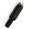 Power socket<gtran/> 5.5/2.5mm for cable, plastic<gtran/>