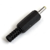 Power plug 2.5/0.7mm L = 9mm plastic