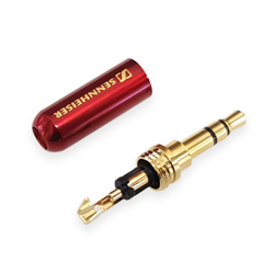 Plug to cable  Sennheiser 3-pin 3.5mm enamel Red, type B