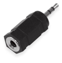 Adapter HH1002, 2.5mm to 3,5mm, plastic, stereo