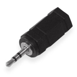 Adapter HH1002, 2.5mm to 3,5mm, plastic, stereo