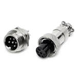 Connector  M12-6pin M+F (pair)
