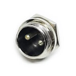 Connector GX20 2pin M with nut for housing