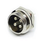 Connector GX20 4pin M with nut for housing