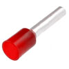 Lug for wire E7508 section 0.75mm2 L = 8mm (red)