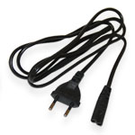 Power cable "8" 2x0.75mm, 1.8m, black<gtran/>