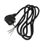 Power cable<gtran/> without connector 3x0.75mm2 Cu 1.5m angled plug<gtran/>
